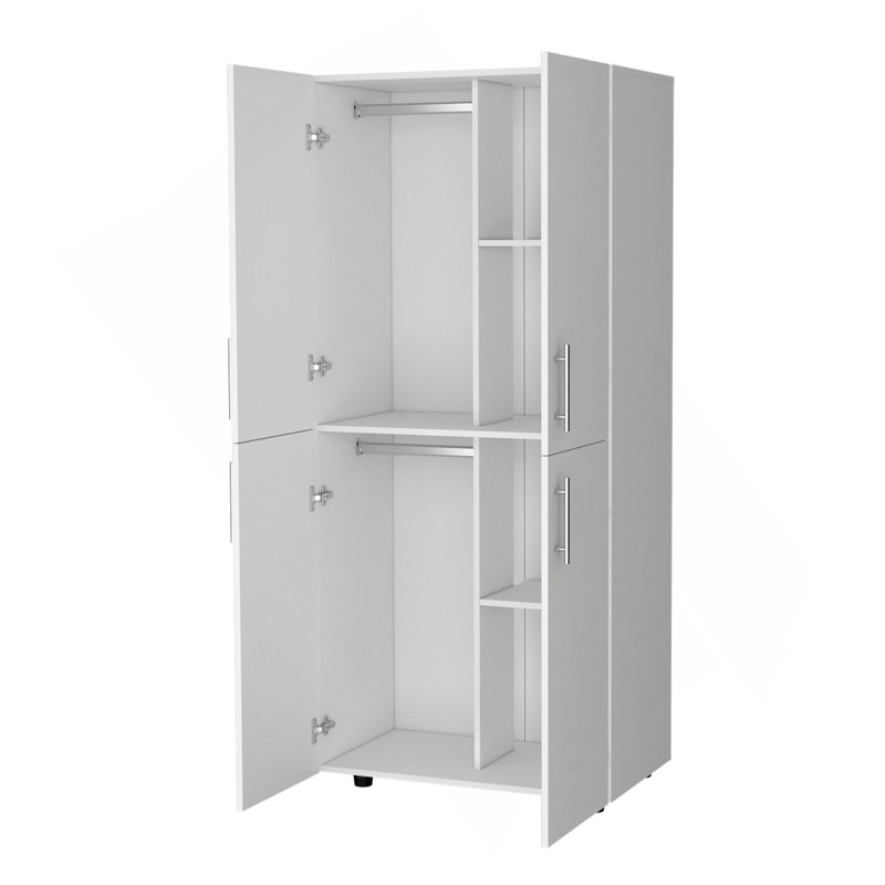 Armoire blanche à 4 portes, Blanc