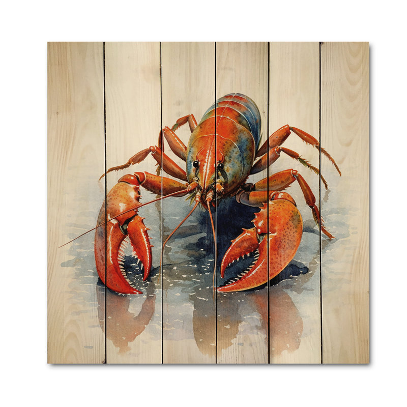 " Freshwater Crayfish III ", 15" H x 15" W x 0.78" D