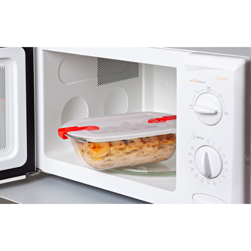 Glass Food Storage - Set of 3 Containers and 3 Lids