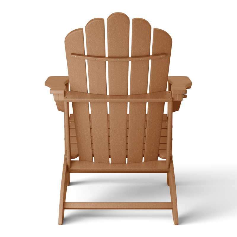 Outdoor Poly Adirondack Chair (Set Of 4), Tan