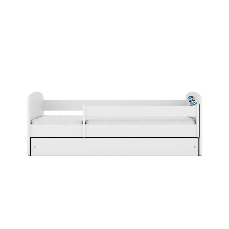 Cicero Standard Panel with Storage Included, White, Toddler (70 x 140 cm)