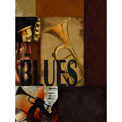 Jazz Collage II - impression sur toile tendue