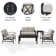 Mosier 4 - Person Patio Conversation Sets with Cushions