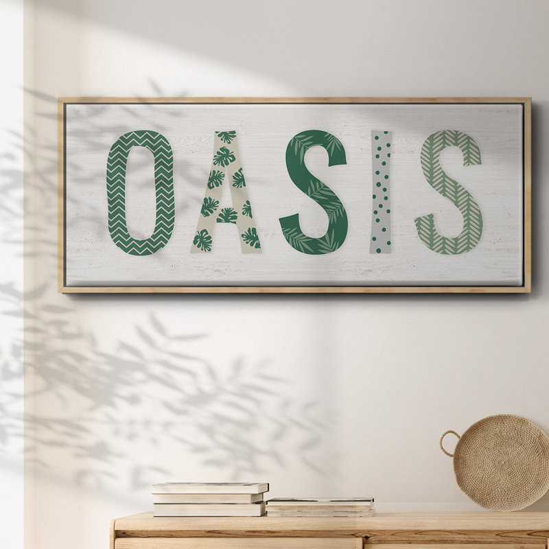 Oasis Cabana - toile encadrée, H 12 po x l 30 po