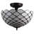 Jackqueline Glass Semi Flush Mount