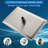 12x8 Inch Rectangle High Flow Rainfall Shower Head - 304 Stainless Steel Ceiling/Wall Mount-120850576-120850574