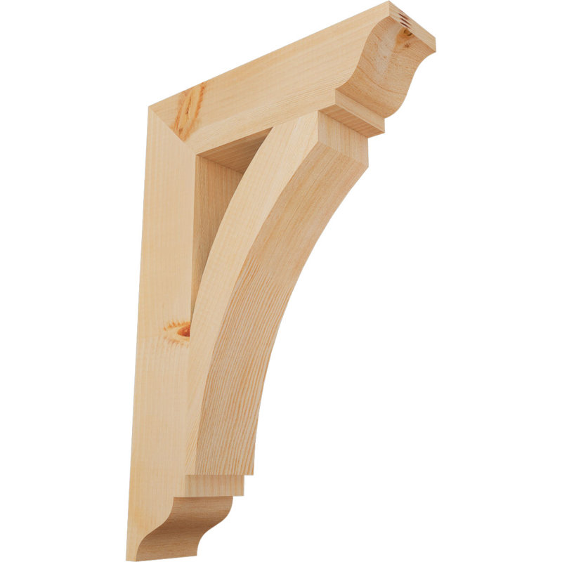 Thorton Traditional Bracket, 28"H x 3.5"W x 16"D, Douglas Fir (Smooth)