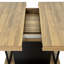 Table de salle à manger rectangulaire extensible pour 6 à 10 personnes, aspect bois vieilli-862725451-862725489-862725493