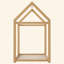 Twin Size Wooden House Bed