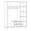 Tasheanna 3 Door Manufactured Wood Wardrobe