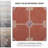 Sevilla 17-3/4" x 17-3/4" Ceramic Moroccan Wall & Floor Tile