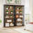 5-Tier Shelf Bookcase Metal Frame-1460671569