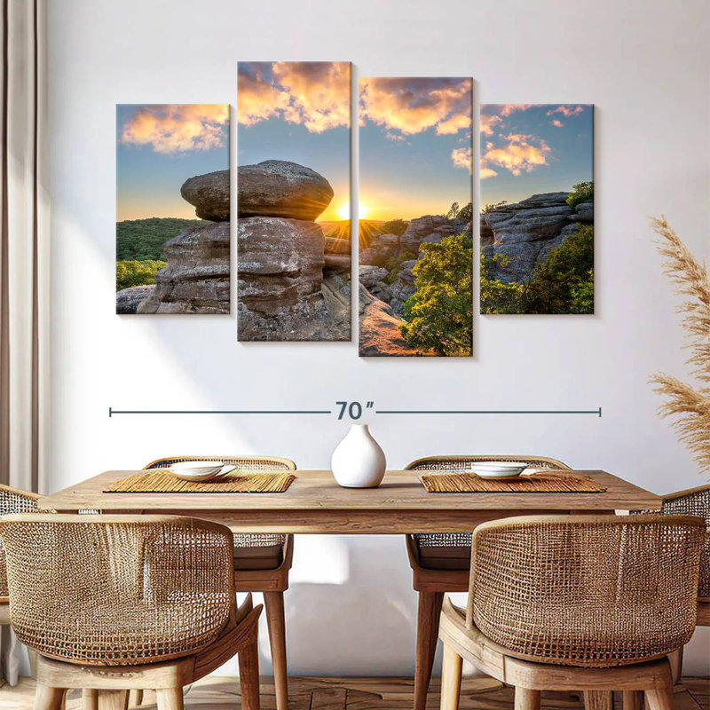 Alvord Rocky Garden Sunset, 42" H x 68" W