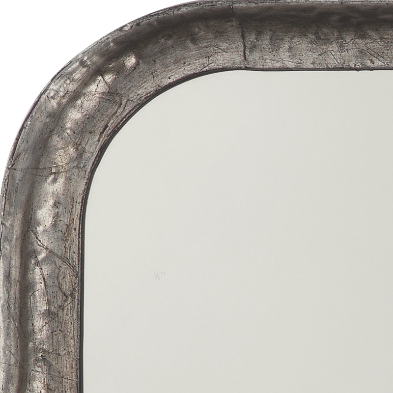Principle Metal Wall Mirror, Silver