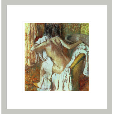 «Femme se séchant» par Edgar Degas, impression giclée sur cadre