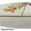 Housse de coussin décoratif pour oiseaux et baies 18 po x 18 po