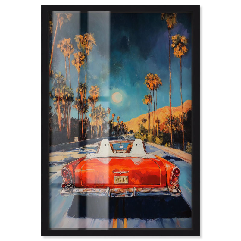 «Ghost Riders Shadowbox Print» par Art Remedy, cadre noir, 25 x 37, H 37 po x l 25 po, Structure noire