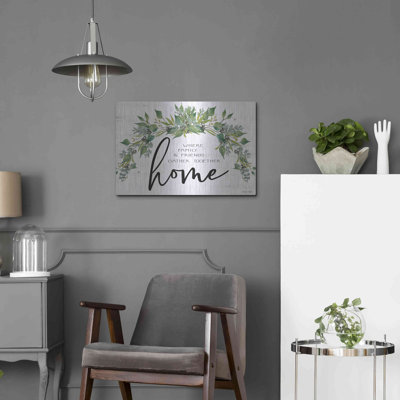 Home - Where Family & Friends Gather Together...' by Cindy Jacobs, Metal Wall Art