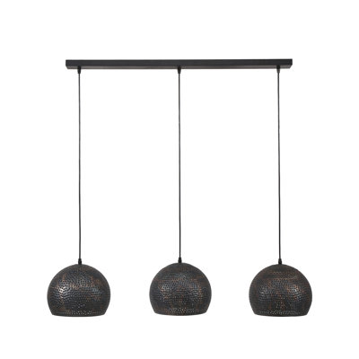 Entrada 3 - Light Matte Black Kitchen Island Pendant