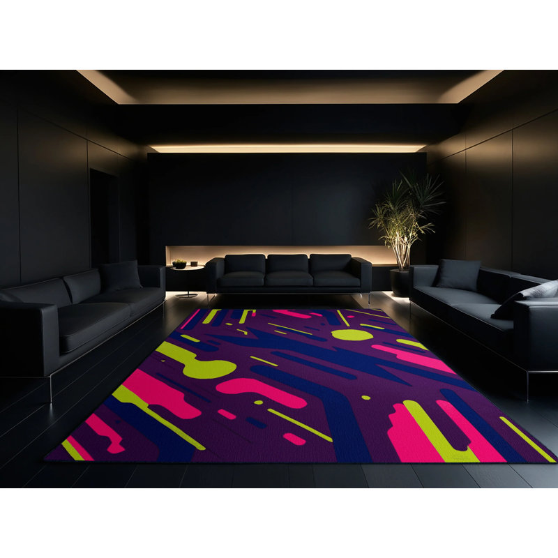 Tapis Neon Fractals, Rectangulaire 8 pi x 12 pi