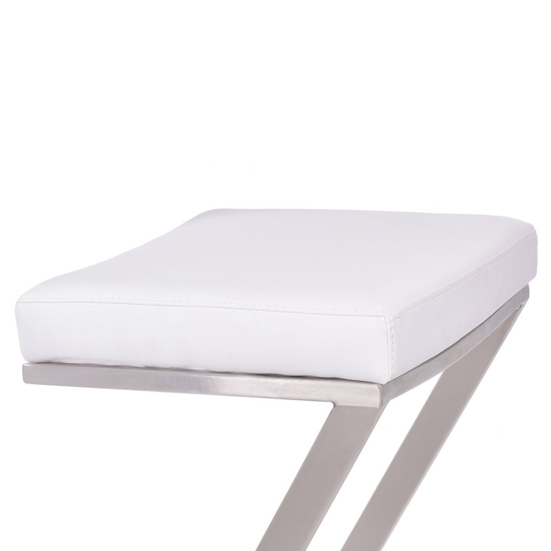 Tabouret Bova, Blanc, Tabouret de comptoir (assise de 26 po de hauteur)