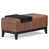 Distressed Saddle Brown Faux Leather