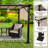10 Ft. W X 10 Ft. D Metal Pergola With Canopy