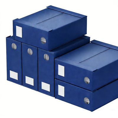 Ensemble de 6 organisateurs de draps et rangement, organisateur de placard en lin pliable avec fenêtre pour literie grand et très grand