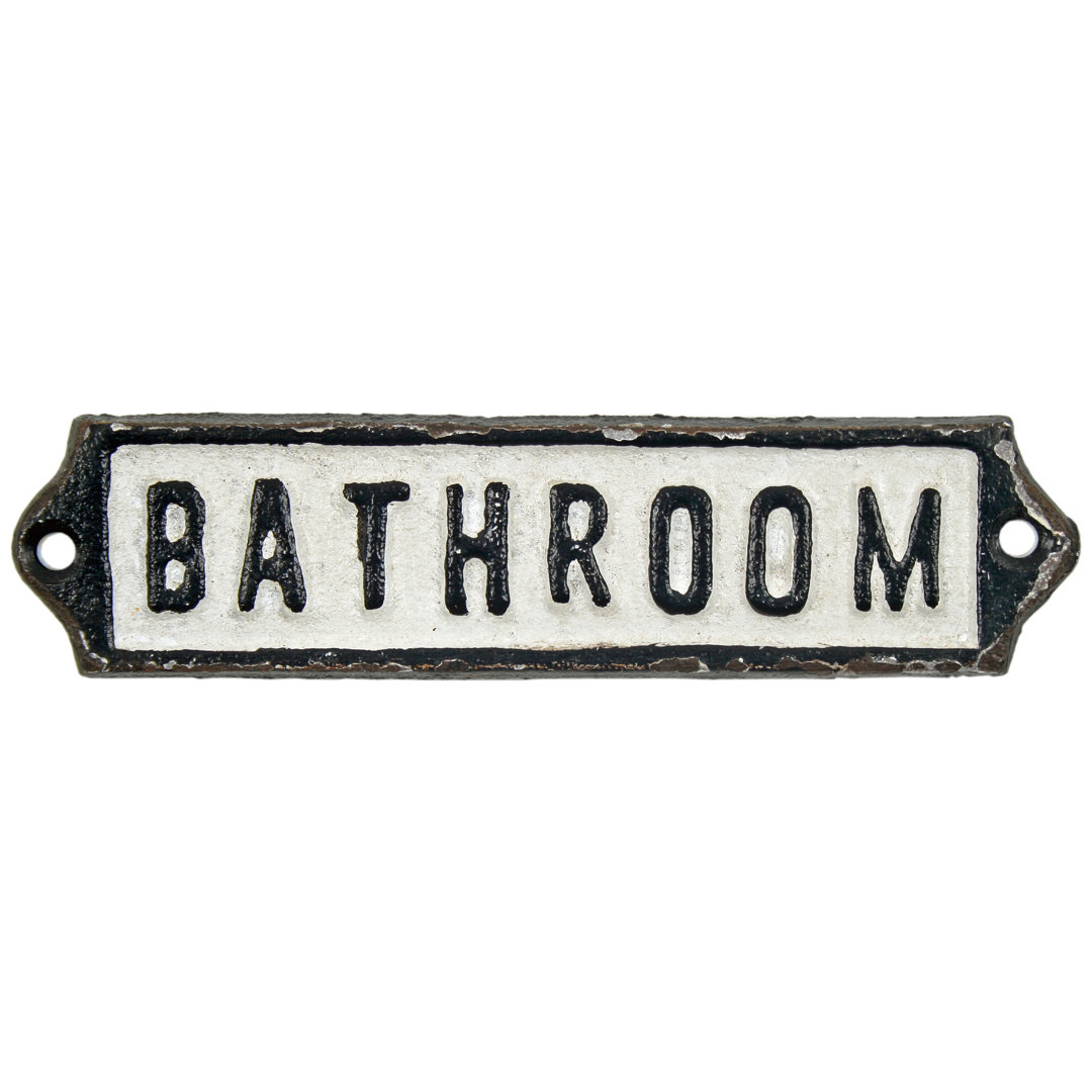 Ododa "Bathroom" Door Sign