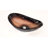 Novatto 14.5'' Copper/Black Glass Oval Bathroom Sink-95973657