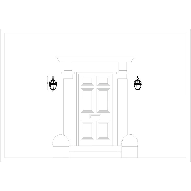 Lancaster One Light Outdoor Wall Lantern from Generation Lighting , Brushed Nickel