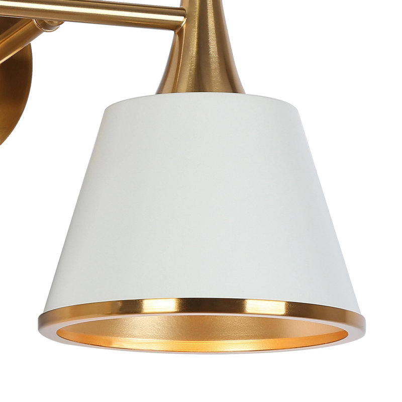 Luminaire de salle de bain moderne à intensité variable Kennesaw, 2 lumières