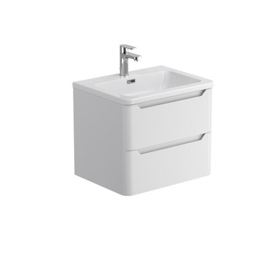 Eve 600mm Single Bathroom Vanity with Integrated Polyglomerate Basin