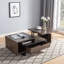 Table basse à plateau relevable avec rangement