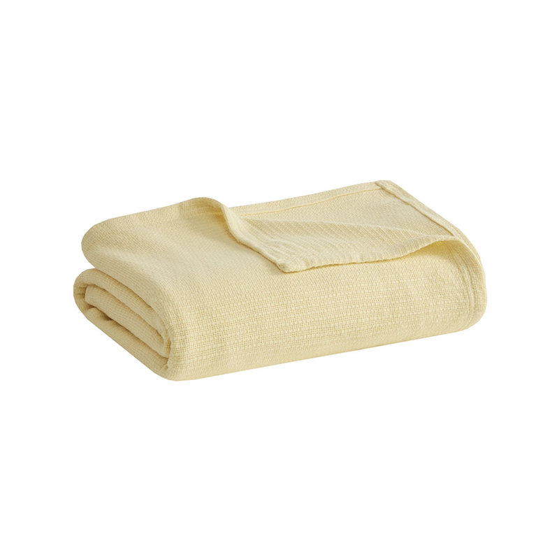Couverture en coton Gracie Mills Brock Classic, Double/grand, Jaune