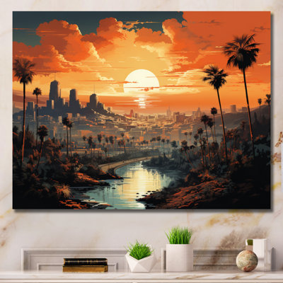 Los Angeles City Of Angels IV - Los Angeles Canvas Art
