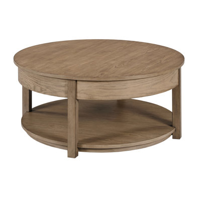 ROUND LIFT TOP COFFEE TABLE-TAUPE