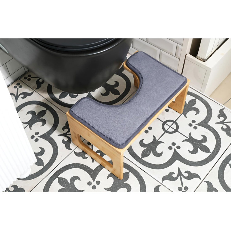 Foldable Bamboo Toilet Stool
