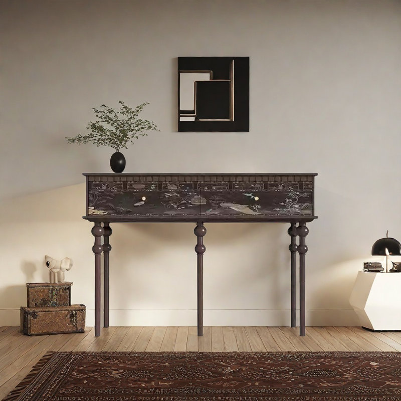 Console Retro Minimalist, Brun