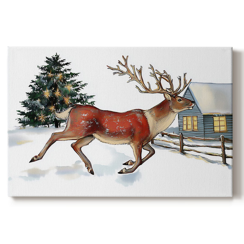 Art de vacances de Noël III - Toile tendue avec châssis - CLXII, H 8 po x l 12 po