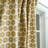 Natural Linen Curtain Hand Block Printed Perfection, Bulbul, Brown-1521591177