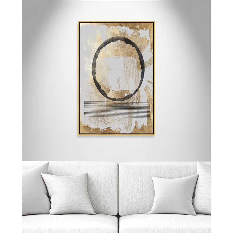 «Chord Print» par Casa Fine Arts, Or, H 37,5 po x l 25,5 po