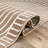 Contemporary Stripe Arch Design Area Rug-1157908626