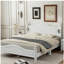 Structure de lit plateforme en bois, lit plateforme de style rétro avec support de traverse en bois-110088817