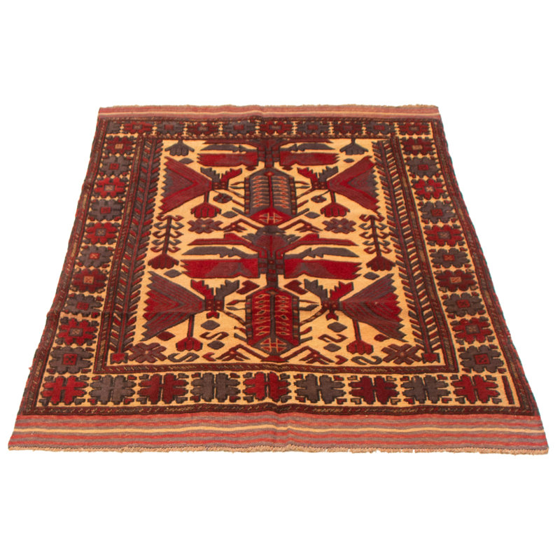 Tapis rouge tadjik 4 pi 3 po x 5 pi 9 po