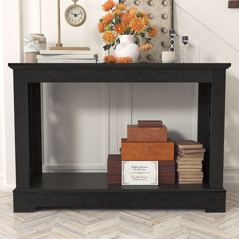 Korbin 42'' Console Table, Black Oak