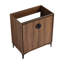 Meuble-lavabo autoportant 30 po, 2 portes, armoire de salle de bain avec cadre en bois d'ingénierie (armoire seulement)