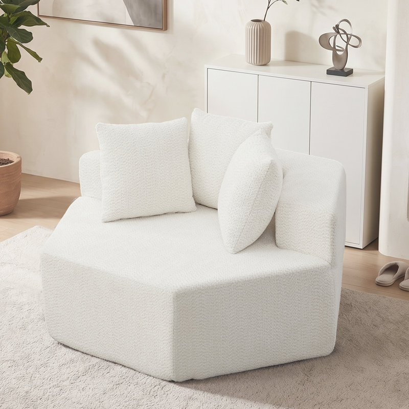Chaise longue 54 po x 54 po, Beige