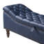Banc de bout rembourré en cuir de polyuréthane long de 57,7 po avec rangement caché, siège capitonné et pieds en bois d'hévéa Odel-134492465