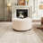 Knott Upholstered Button Tufted Round Ottoman